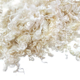 1oz, Prime Wensleydale wool locks, color: Natural White LS-15