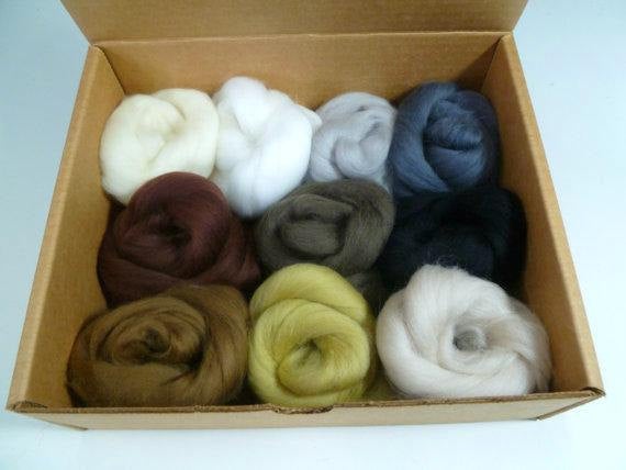 Felters Palette superfine merino wool, 2 oz,color: Neutrals