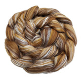 New! Merino silk blended wool roving , 2 or 4 oz ,  color : Lynx