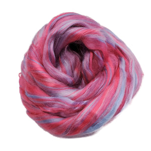 Blended Bamboo Roving  Mix , 2 or 4oz , color: Lilac Roller