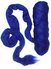 Superfine Merino wool  Roving 19 microns,color: Royal Blue