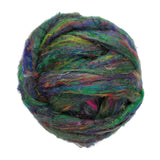 Pulled Sari Silk Roving, color: Multi Mix (PS-4)