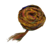 Pulled Sari Silk Roving, color: Multi Mix (PS-5)
