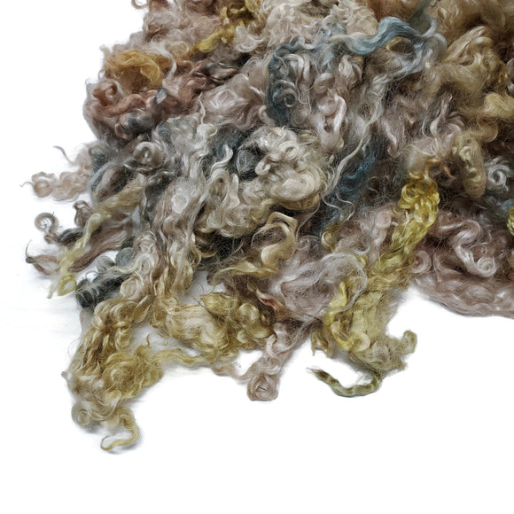 1oz,  Mohair wool locks ,  Ideal for Felting, spinning, art batts, doll hair and lots more. (MH-8)