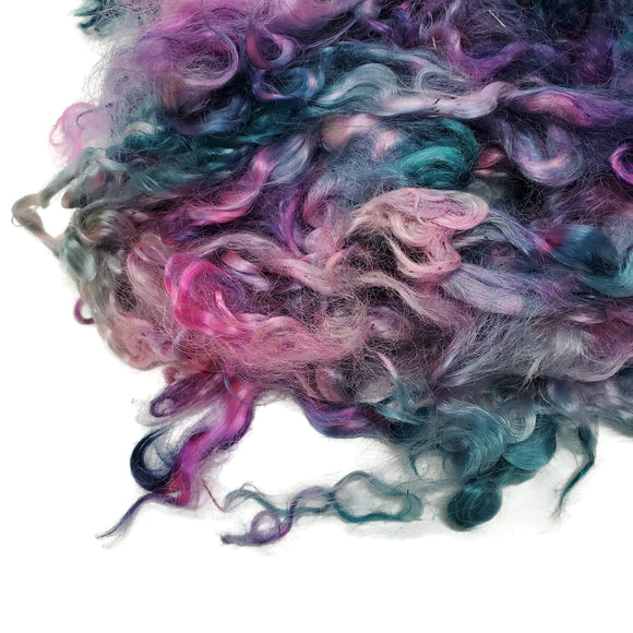 1oz,  Mohair wool locks ,  Ideal for Felting, spinning, art batts, doll hair and lots more. (MH-4)