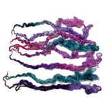 1oz Premium Hand dyed Teaswater lamb wool locks,  12&quot; long , Extreme locks for tailspinning and felting (ADF-59)