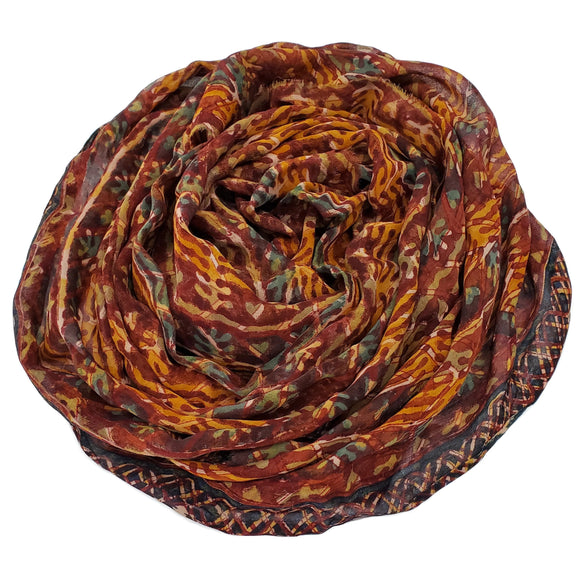 Silk chiffon fabric scarf for nuno felting, 15X80 inches (SCA-18)