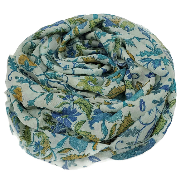 Silk chiffon fabric scarf for nuno felting  , 14X102 inches  (SCA-15)