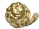 Royal Natural Golden Muga Silk Roving, 1 oz (28g) Gold