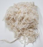 Wool Slubs 1 oz ,color: Natural White