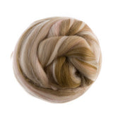 Superfine merino wool roving 19 microns 4 oz,color blend (Boudoir)