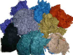 Wool Slubs 1 oz ,color: Mix