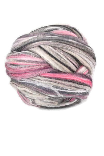 Superfine merino wool roving 19 microns 4 oz,color blend (Jazz)