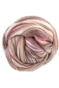 Superfine merino wool roving 19 microns 4 oz,color blend (November)