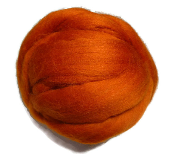 Merino wool  19 microns ,Color: Pumpkin