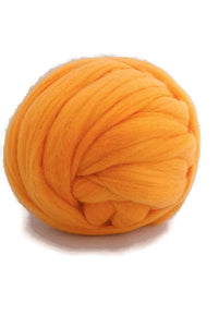 Superfine merino wool top 19 microns,  ,Color: melon