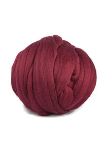 Merino wool roving 19 microns, ,Color: Soft fruit