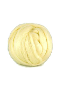 Merino wool roving 19 microns,  Color: Light