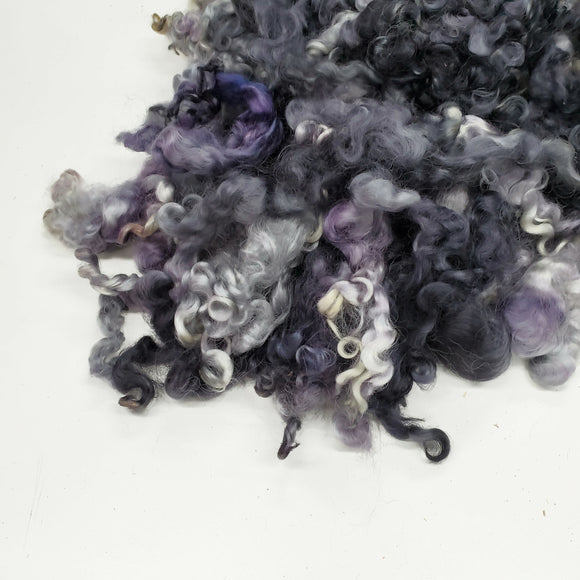 1 oz  Leicester wool locks , hand-dyed , 5 inch long , ADF-23
