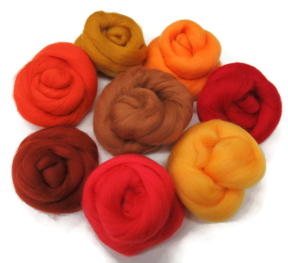 Felters Palette superfine merino wool, 2 oz,color: Indian Summer