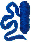 Merino wool roving 19 microns, Color: Brilliant Blue