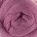 Superfine Merino wool roving 19 microns , Color: Cyclamen