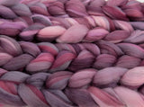Superfine merino wool roving 19 microns 4 oz,Tempera Collection ( Irises)
